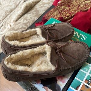 UGG Women’s  Chocolate Brown Suede Loafers